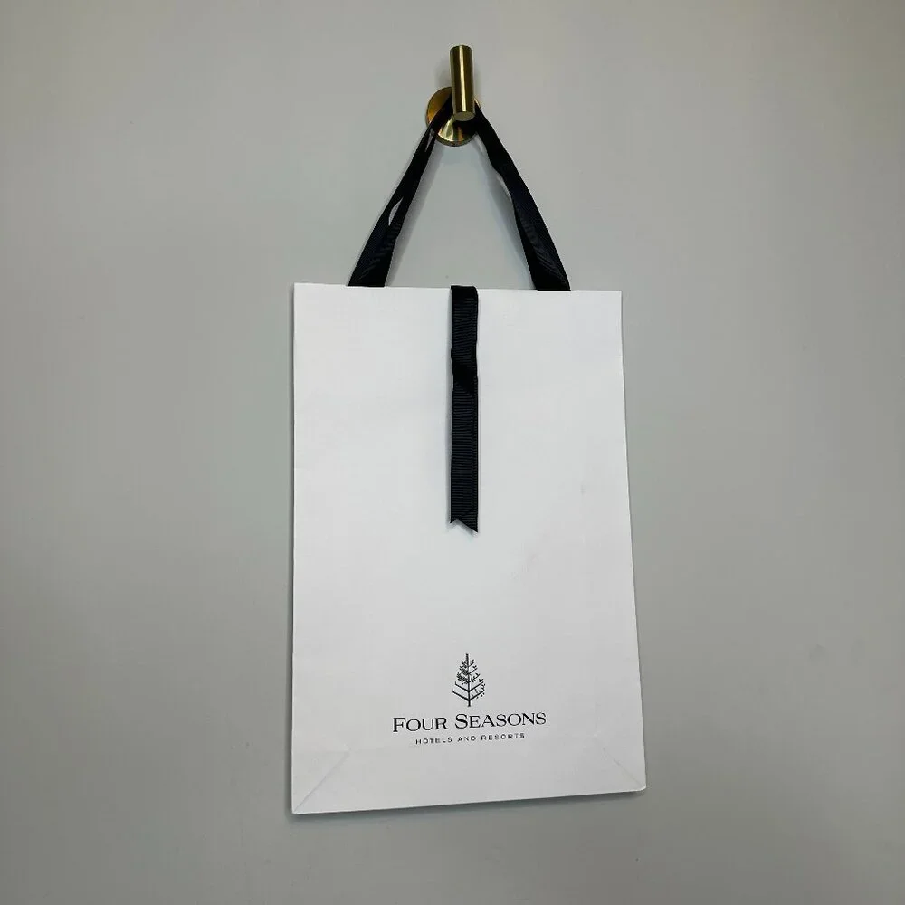 Four Seasons Hotels and Resorts White XL Paper Gift Bag